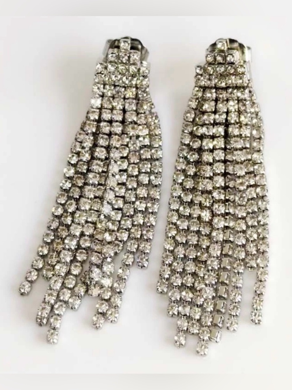 Clare V Layered Stone Statement Earrings - Clear Original: $95 - Picture 3 of 11